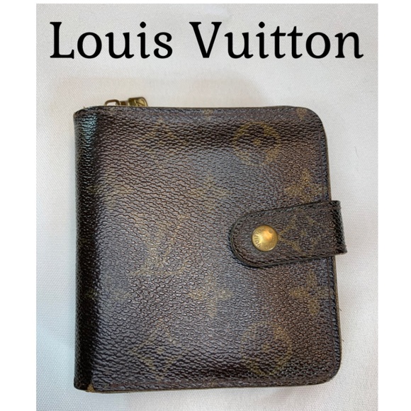 Vintage Louis Vuitton Small Wallet w Iconic Monogram in Classic Browns! As Is. - Picture 1 of 16